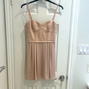 BCBG nude pink/blush bustier dress